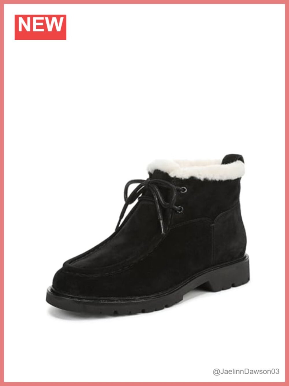 Vince Sierra Lace-up Suede Ankle Boots in Black